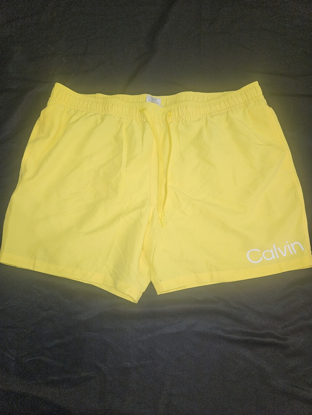 Calvin Klein Yellow Men's Swim Trunks